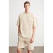 Mens Short Track Suit - Comfort Fit - Beige