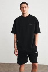 Mens Short Track Suit - Comfort Fit - Black