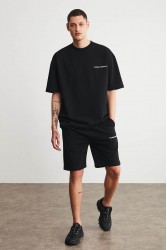 Mens Short Track Suit - Comfort Fit - Black