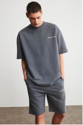 Mens Short Track Suit - Comfort Fit - Gray