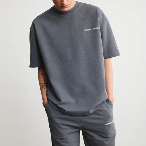 Mens Short Track Suit - Comfort Fit - Gray