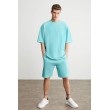 Mens Short Track Suit - Comfort Fit - Mint Green