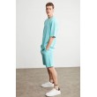 Mens Short Track Suit - Comfort Fit - Mint Green