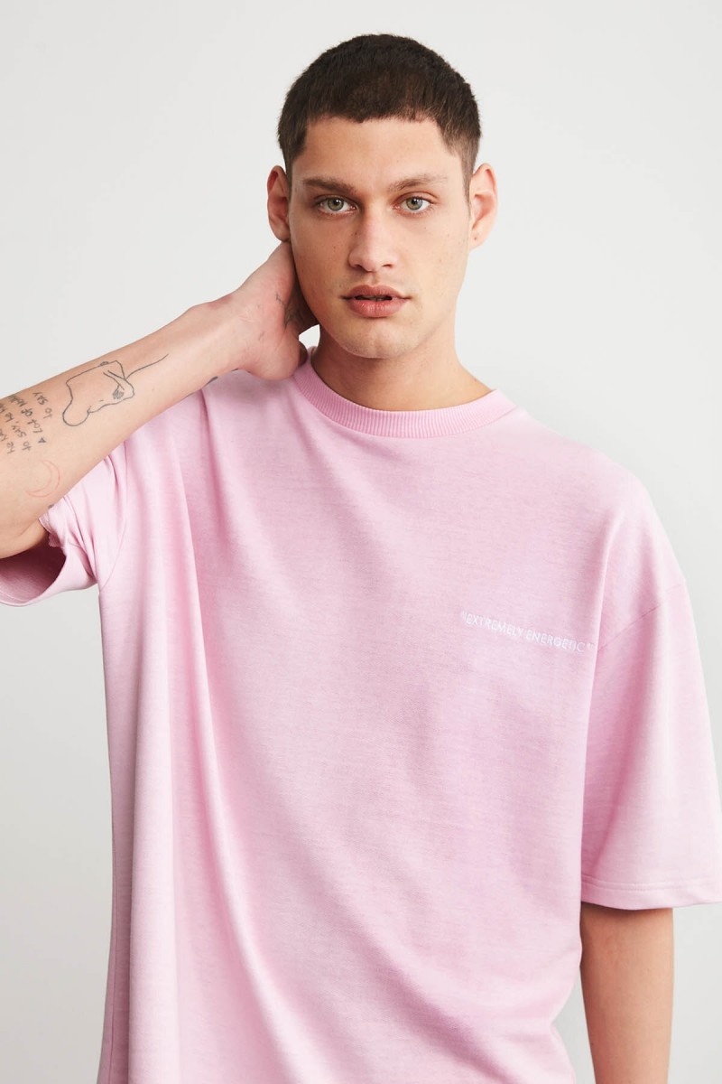 Mens Short Track Suit - Comfort Fit - Pink