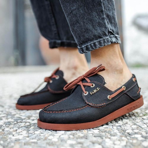 Mens Sneakers - Tan Black - 008