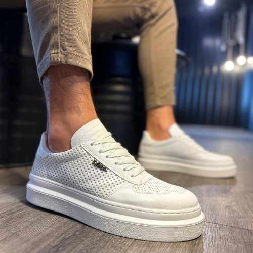 Mens Casual Shoes - White - 013