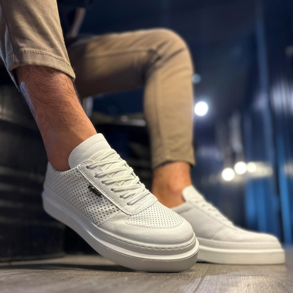 Mens Casual Shoes - White - 013