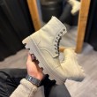Mens Boots - Beige Suede - 023