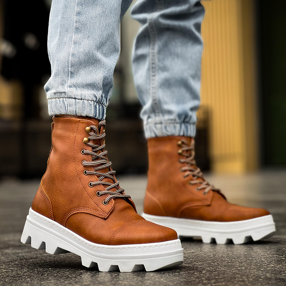 Mens Boots - Tan - 023