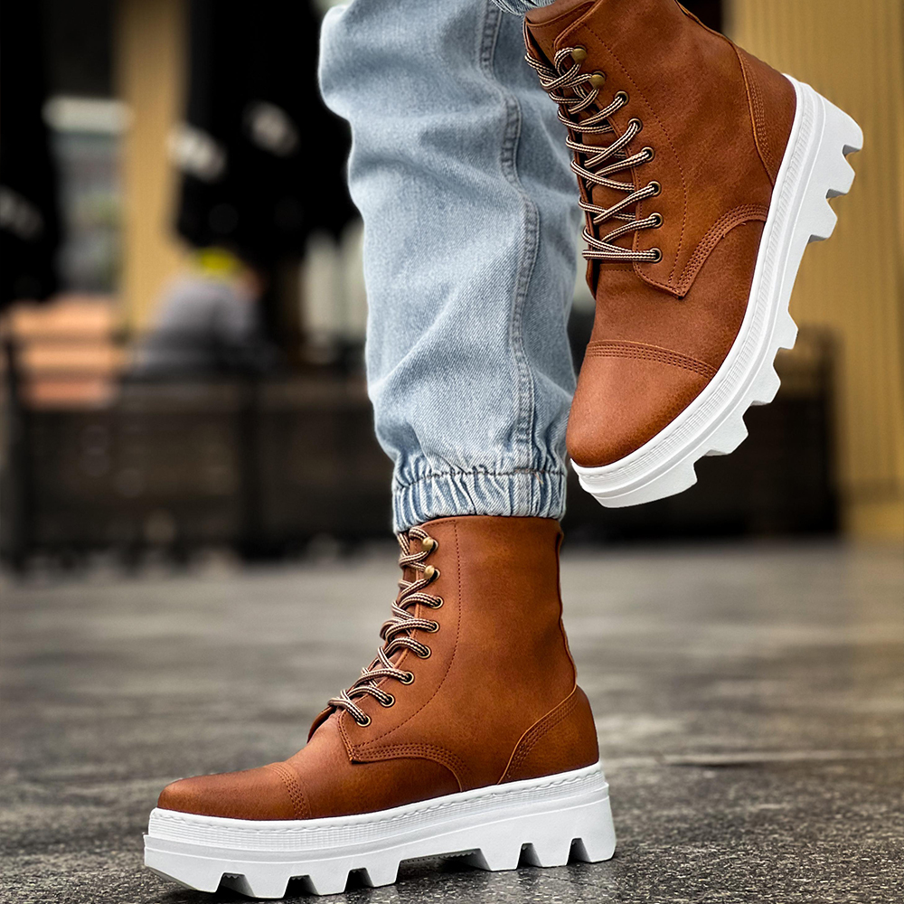 Mens Boots - Tan - 023