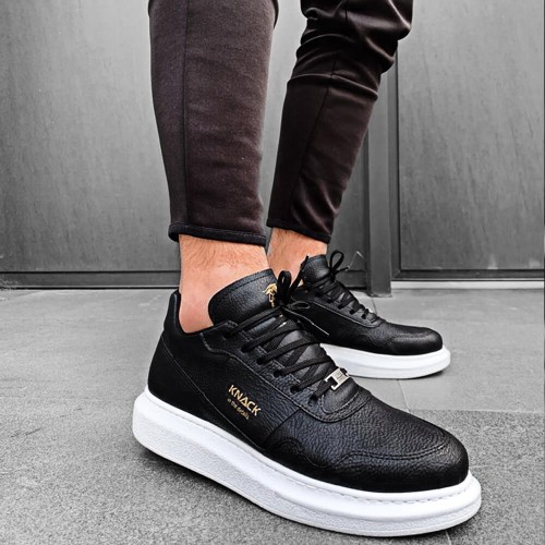 Mens Sneakers - Black White - 040