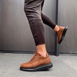 Mens Sneakers - Tan Black - 040