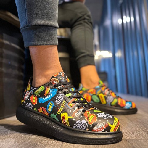 Mens Sneakers - Black - 046 - 2
