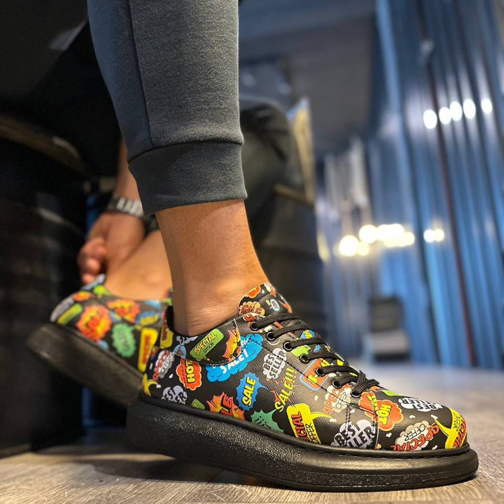 Mens Sneakers - Black - 046 - 2