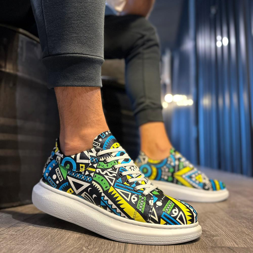 Mens Sneakers - Yellow - 046