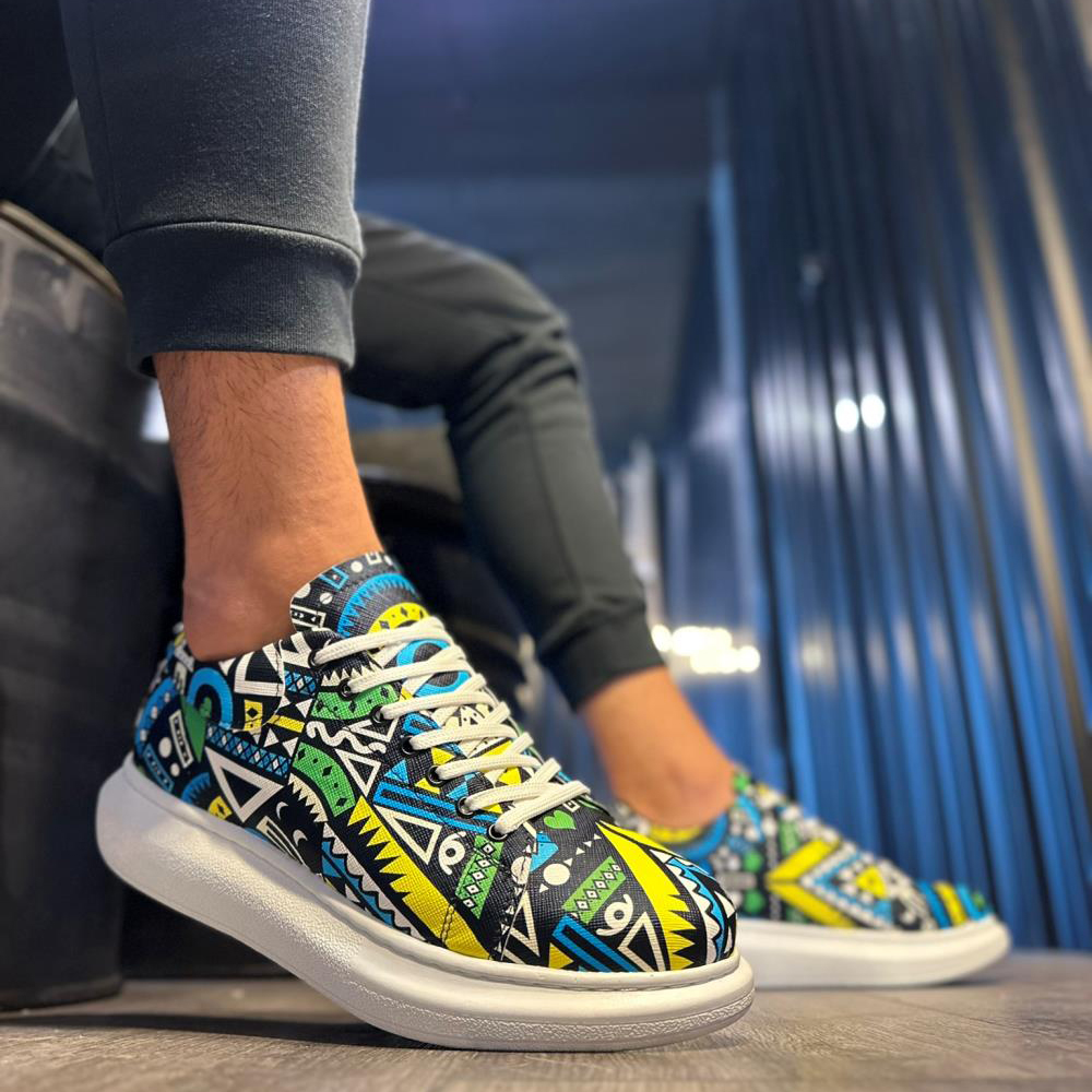 Mens Sneakers - Yellow - 046