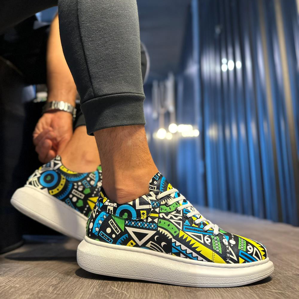 Mens Sneakers - Yellow - 046