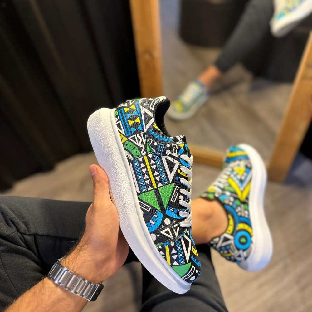 Mens Sneakers - Yellow - 046