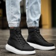 Men’s Boots - Black White - Sandor