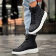 Men’s Boots - Black White - Sandor