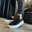 Mens Sneakers - Black White - 1025
