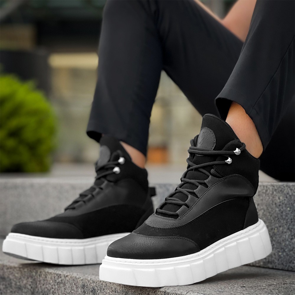 Men’s Boots - Black White - 104