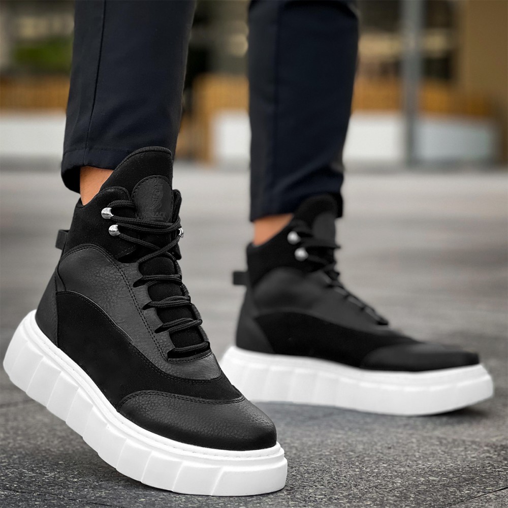 Men’s Boots - Black White - 104