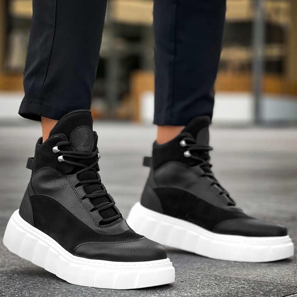 Men’s Boots - Black White - 104