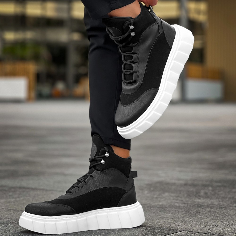 Men’s Boots - Black White - 104