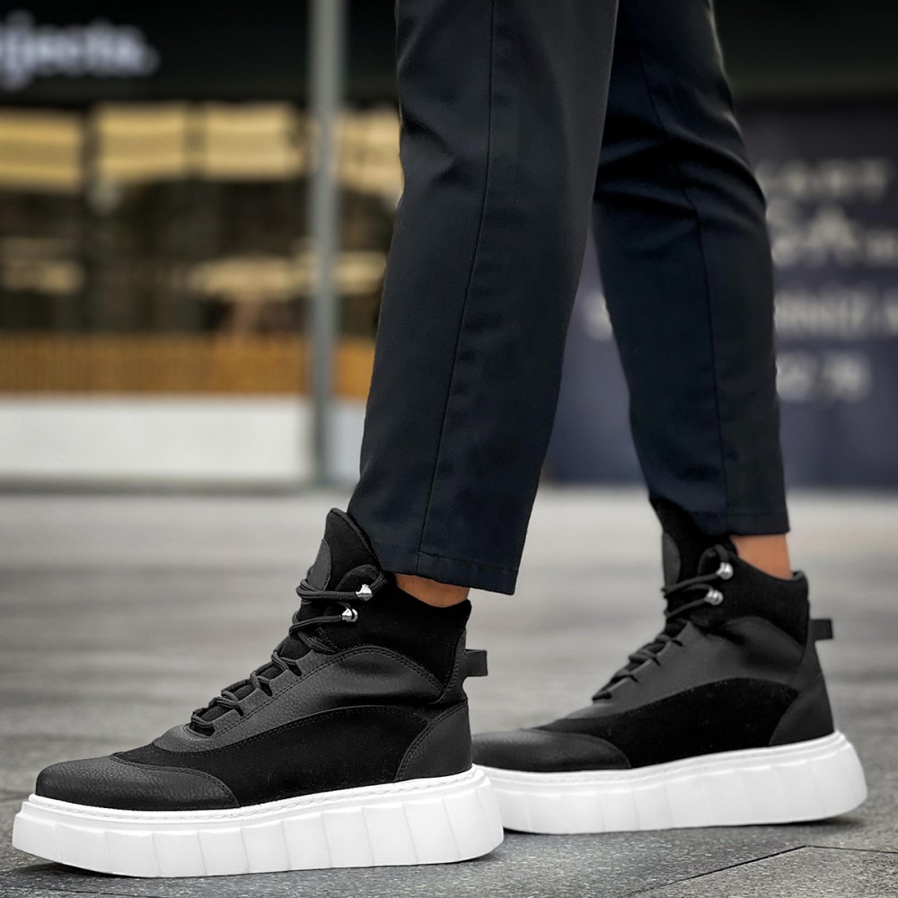 Men’s Boots - Black White - 104