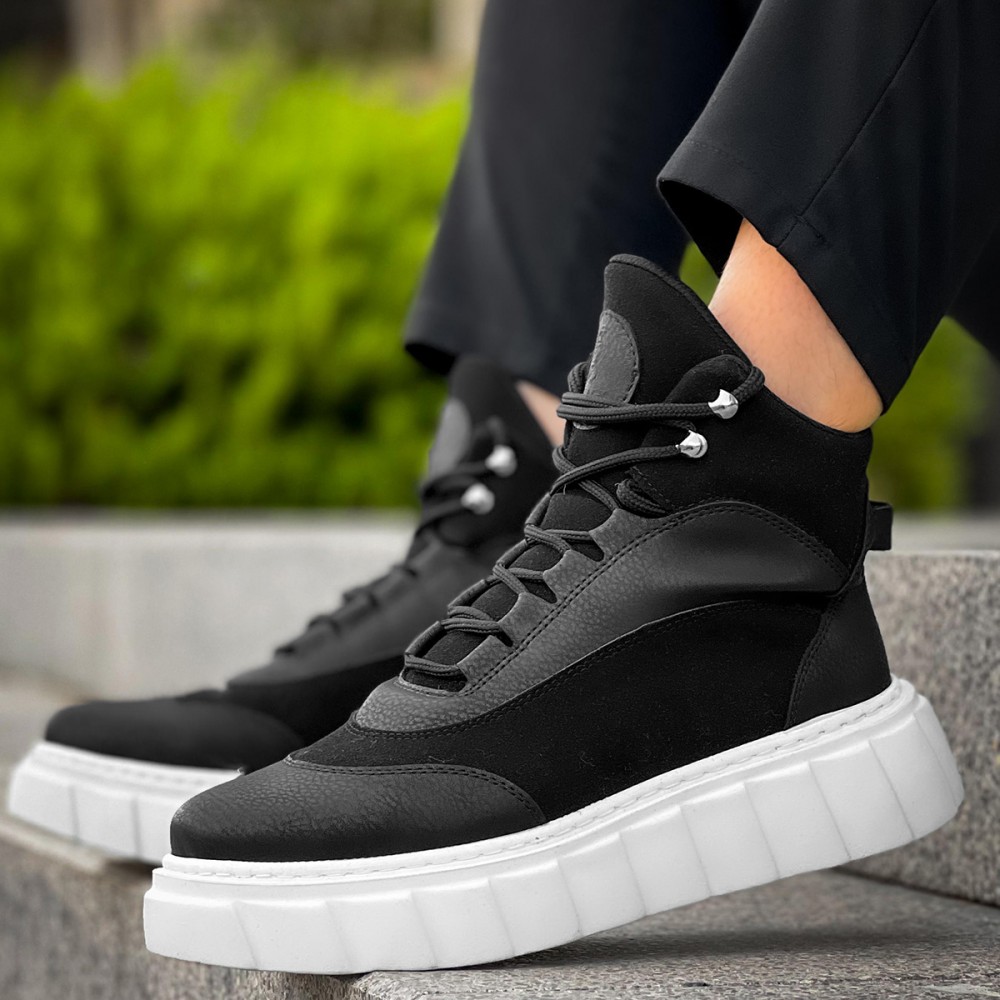 Men’s Boots - Black White - 104