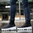 Men’s Boots - Black White - 113
