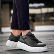Mens Sneakers - Black White - 144