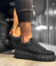 Mens Sneakers - Black Suede - 144