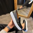 Mens Loafer - Black White - 400