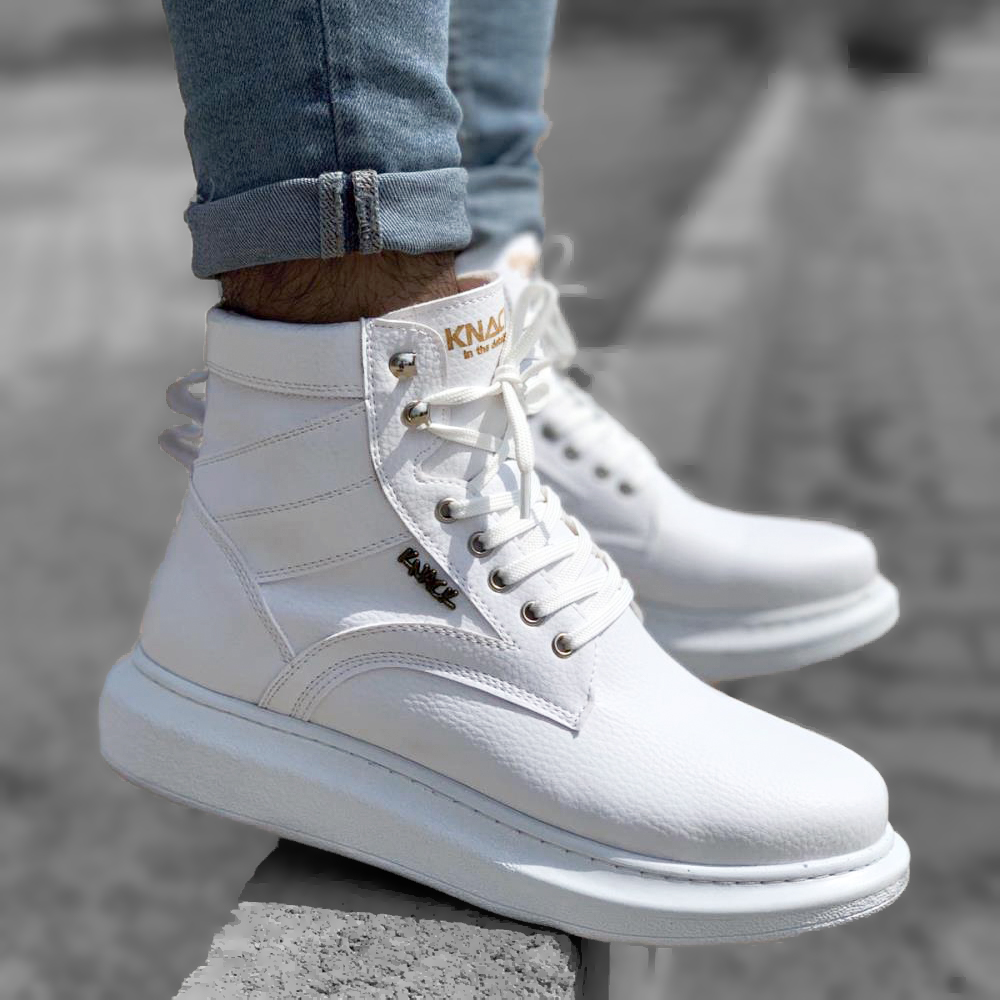 Mens Boots - White - 404