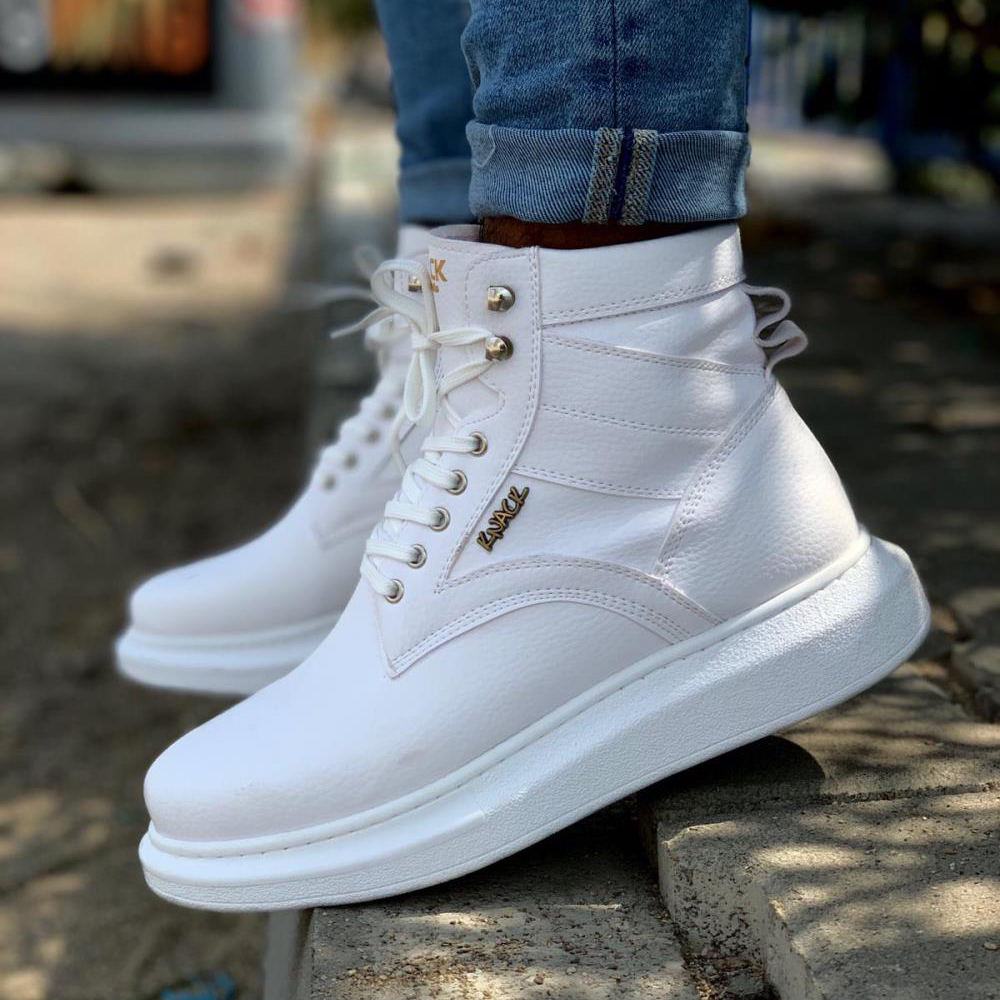 Mens Boots - White - 404