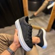 Mens Casual Shoes - Black White - 521