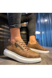 Mens Sneakers - Tan - 555 - 2