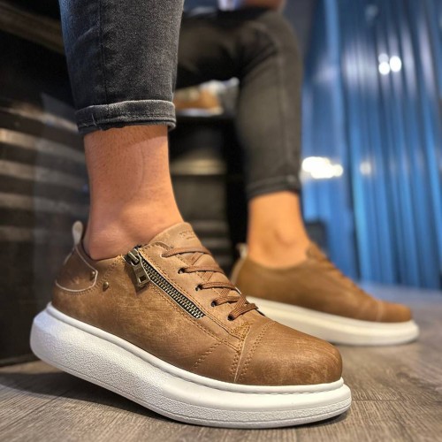 Mens Sneakers - Tan - 555 - 2