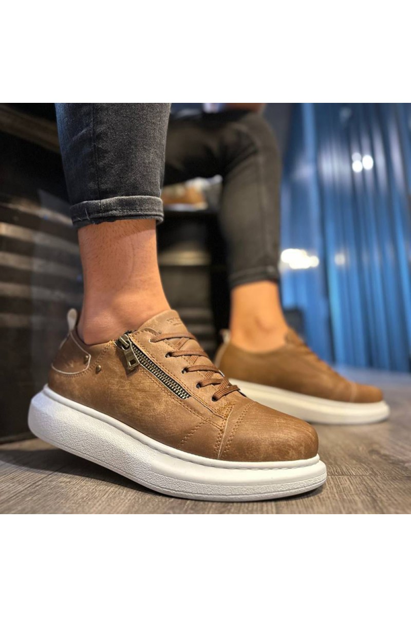 Mens Sneakers - Tan - 555 - 2