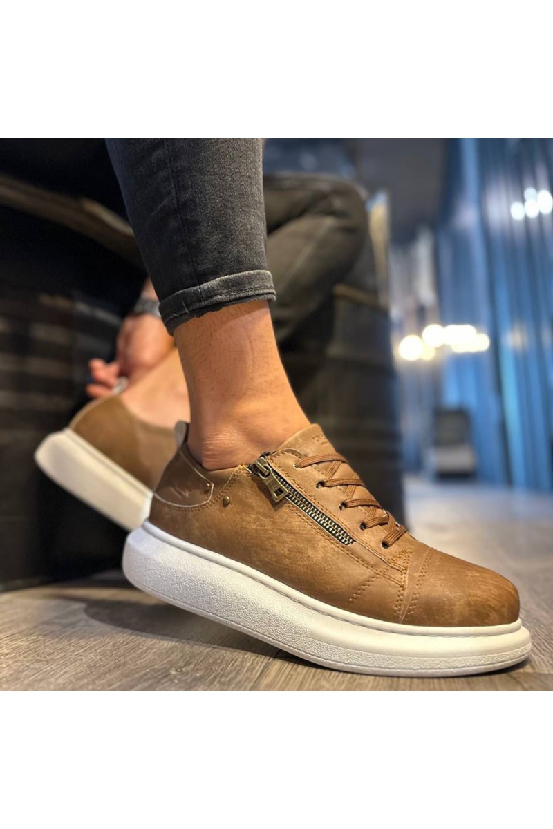 Mens Sneakers - Tan - 555 - 2