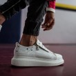 Mens Sneakers - White - 555