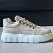 Mens Sneakers - Beige Suede - 600