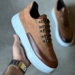Mens Sneakers - Tan Suede - 600