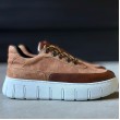 Mens Sneakers - Tan Suede - 600