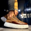 Mens Sneakers - Tan Suede - 600
