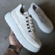 Mens Sneakers - White Suede - 600