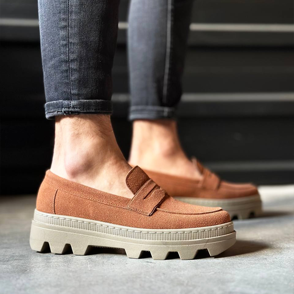 Mens Loafer - Tan Suede - 779