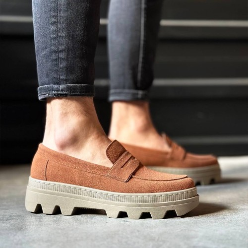 Mens Loafer - Tan Suede - 779